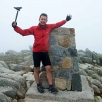 A very cold and cloudy summit, but elated to be there!