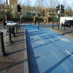 Cycle Super-Highway, Canary Wharf, London