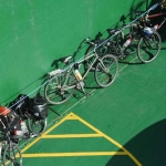 Bikes all aboard for the short crossing back to the mainland