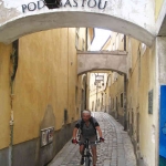 Riding the back streets of Bratislava